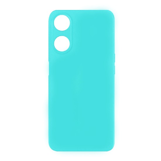 Silicone Case with Camera Shield for Oppo A78 4g Sea Green